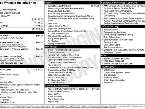 Used 2021 Jeep Wrangler Unlimited Rubicon 4xe w/ Cold Weather Group image 70