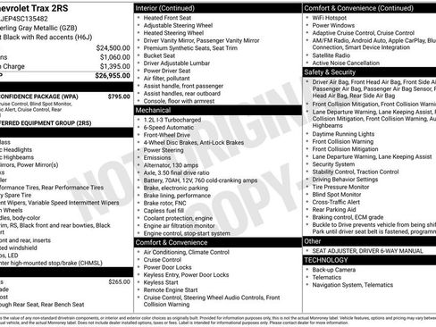 Certified 2025 Chevrolet Trax RS w/ Driver Confidence Package FWD image 5