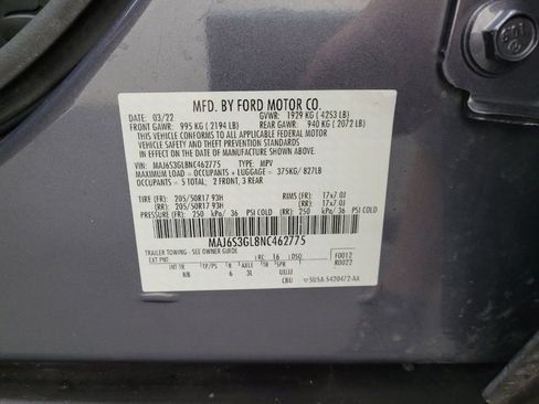 Used 2022 Ford EcoSport SE w/ SE Convenience Package AWD/4WD image 33