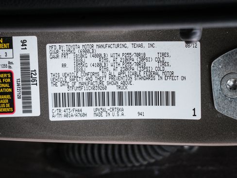 Used 2012 Toyota Tundra 4x4 Double Cab image 36