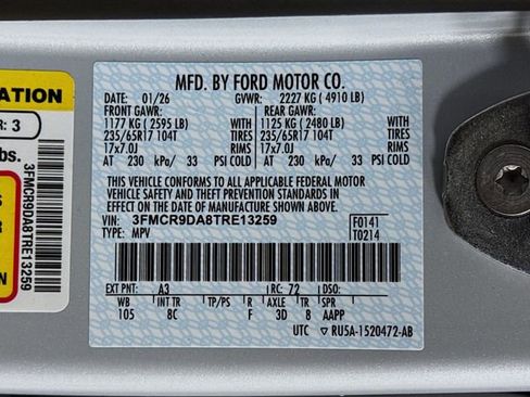 New 2026 Ford Bronco Sport Badlands w/ Sasquatch Badlands Package image 32