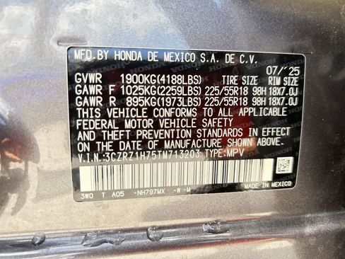 Certified 2026 Honda HR-V EX-L image 2