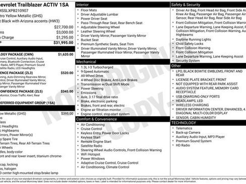 Used 2023 Chevrolet TrailBlazer ACTIV w/ Technology Package image 31