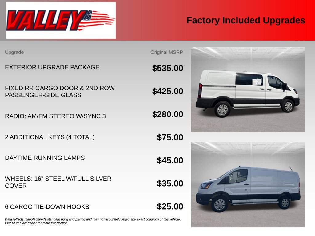 Used 2025 Ford Transit 250 Low Roof w/ Exterior Upgrade Package RWD image 5