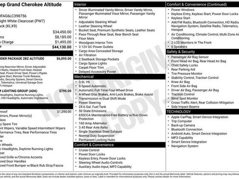 Used 2020 Jeep Grand Cherokee Altitude image 47