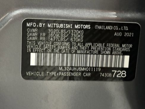 Used 2021 Mitsubishi Mirage ES image 33