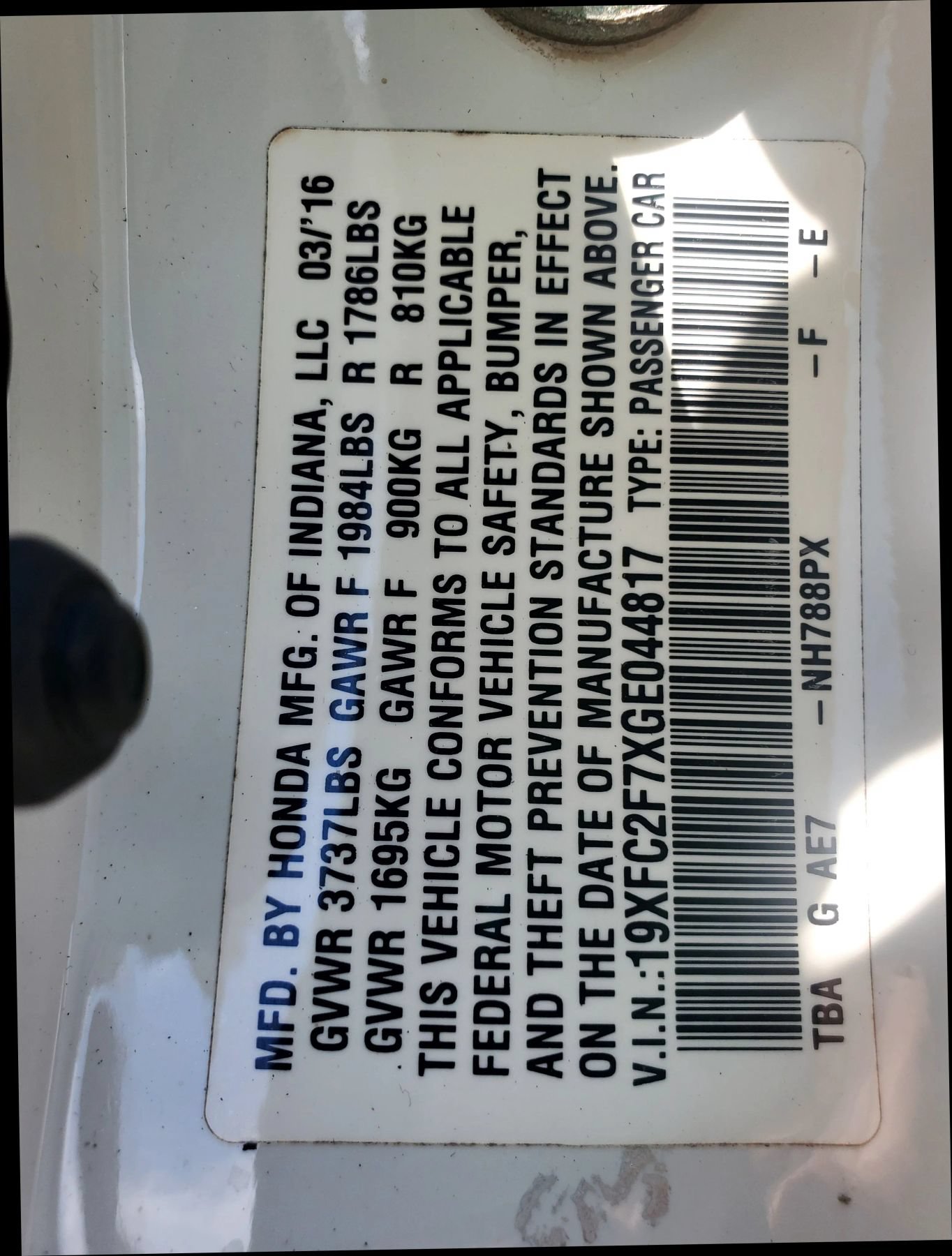 Used 2016 Honda Civic EX image 46