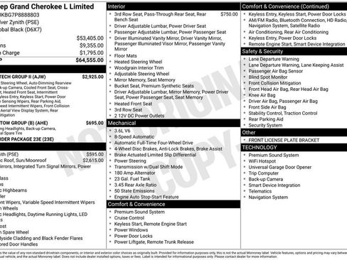 Used 2023 Jeep Grand Cherokee L Limited w/ Luxury Tech Group II AWD/4WD image 4