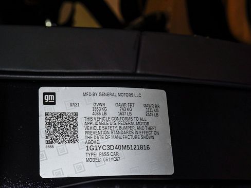 Used 2021 Chevrolet Corvette Stingray Premium Conv w/ 3LT image 33