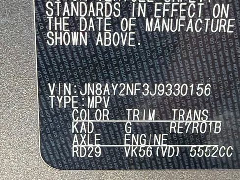 Used 2018 Nissan Armada Platinum w/ Captain Seat Package RWD image 35