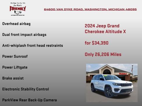 Used 2024 Jeep Grand Cherokee Altitude AWD/4WD image 30