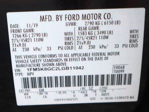 Used 2020 Ford Explorer ST w/ ST Street Pack image 59