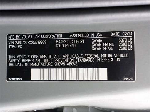 Certified 2024 Volvo S60 B5 Core image 16