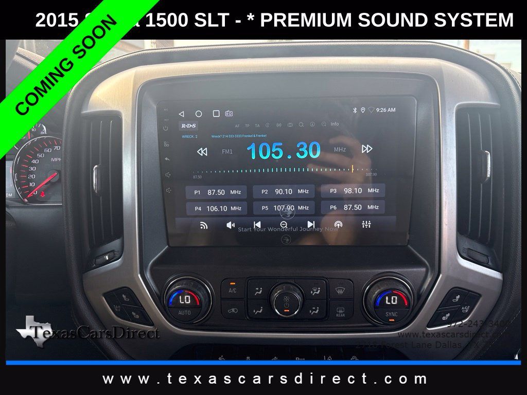 Used 2015 GMC Sierra 1500 SLT w/ SLT Crew Cab Value Package AWD/4WD image 7