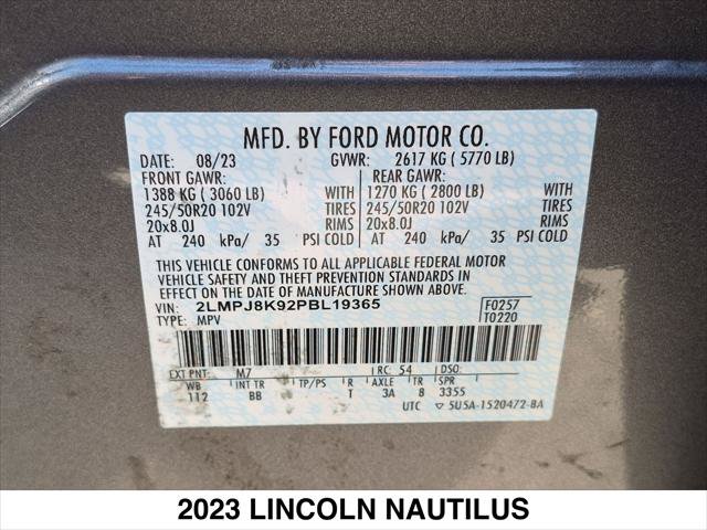 Certified 2023 Lincoln Nautilus Reserve w/ Monochromatic Package AWD/4WD image 28