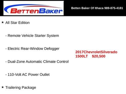 Used 2017 Chevrolet Silverado 1500 LT w/ All Star Edition