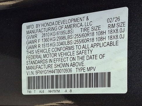 New 2026 Honda Pilot EX-L image 22