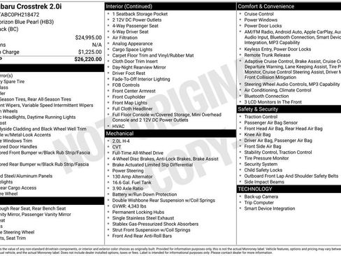 Used 2023 Subaru Crosstrek 2.0i image 25