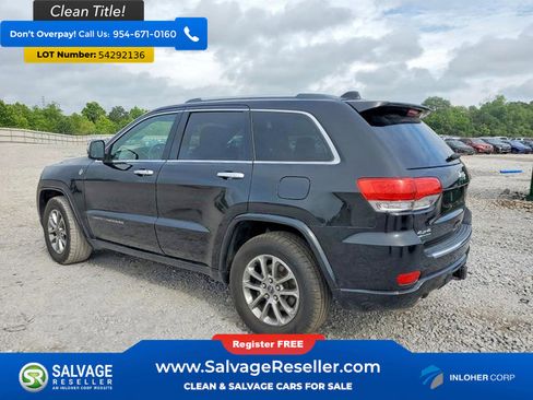 Used 2014 Jeep Grand Cherokee Overland w/ Advanced Technology Group AWD/4WD image 3