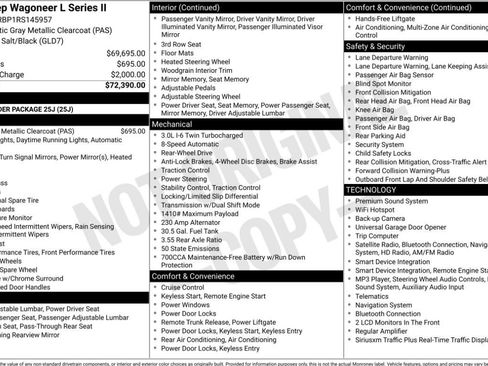 Used 2024 Jeep Wagoneer L Series II RWD image 22