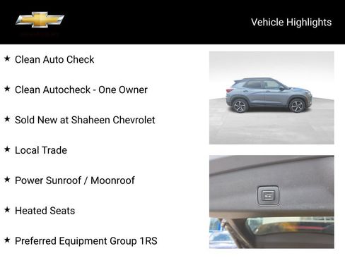 Used 2021 Chevrolet TrailBlazer RS w/ Sun and Liftgate Package AWD/4WD image 18
