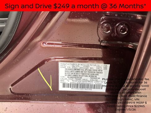 New 2025 Nissan Sentra SV w/ All-Weather Package image 36