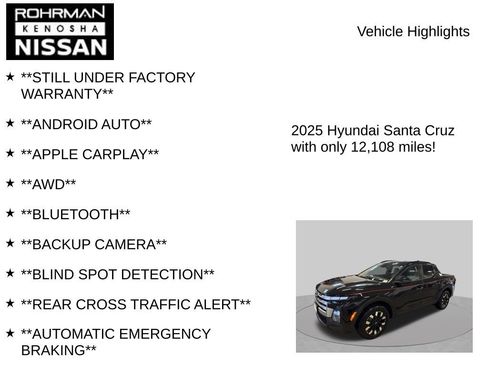 Used 2025 Hyundai Santa Cruz SEL AWD/4WD image 7