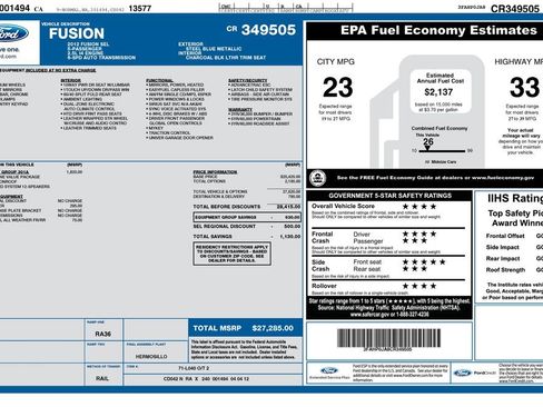 Used 2012 Ford Fusion SEL FWD image 1