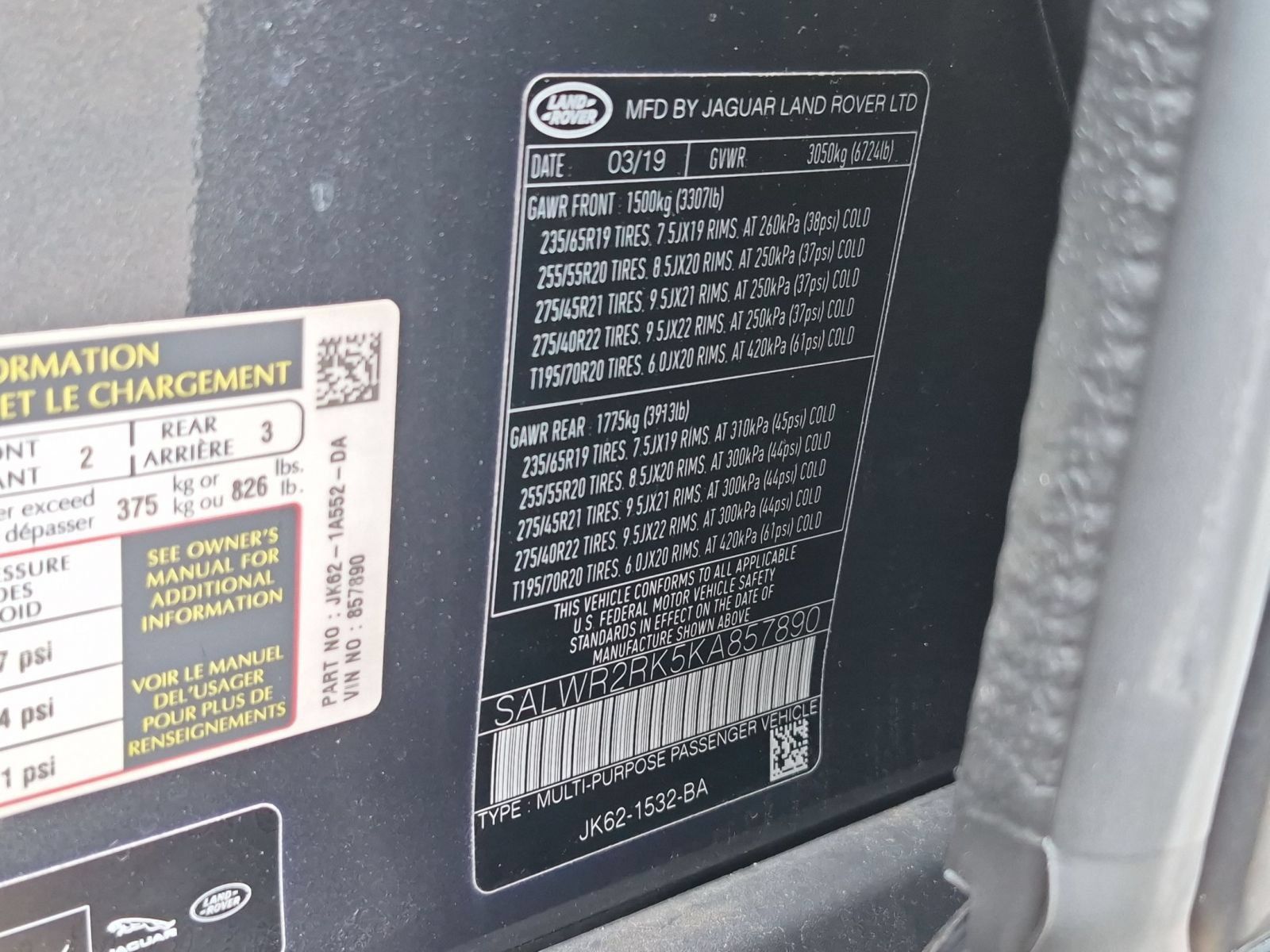 Used 2019 Land Rover Range Rover Sport HSE AWD/4WD image 31