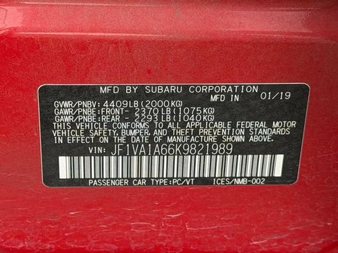 Used 2019 Subaru WRX AWD/4WD image 22