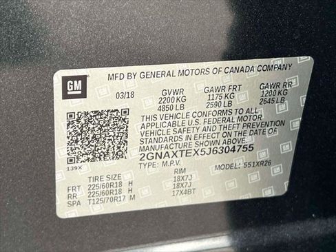 Used 2018 Chevrolet Equinox LT image 19