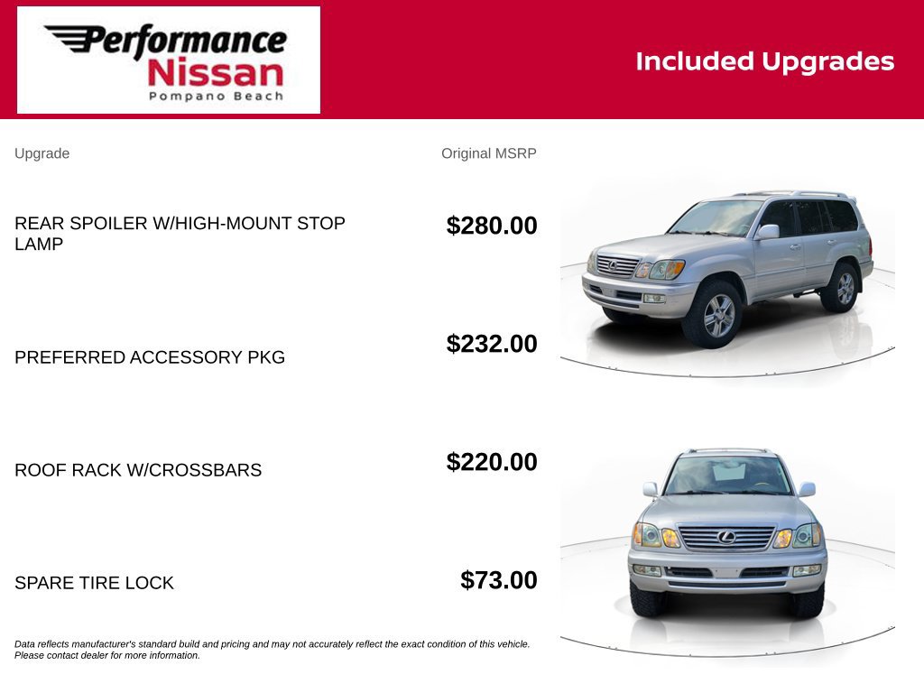 Used 2006 Lexus LX 470 4WD w/ Preferred Accessory Pkg image 7