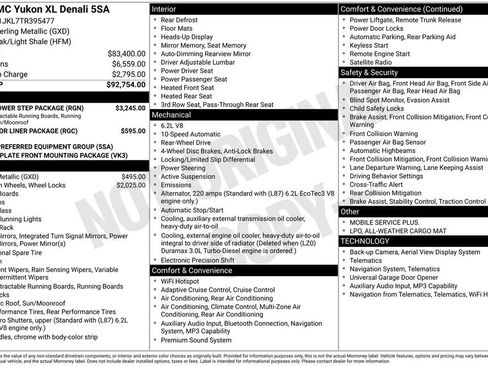 New 2026 GMC Yukon XL Denali w/ Sun & Power Step Package RWD image 18