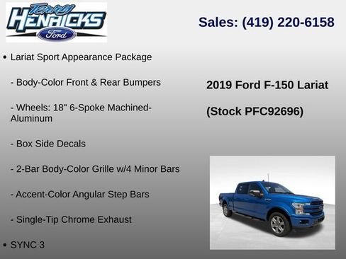 Used 2019 Ford F150 Lariat w/ Equipment Group 502A Luxury AWD/4WD image 23