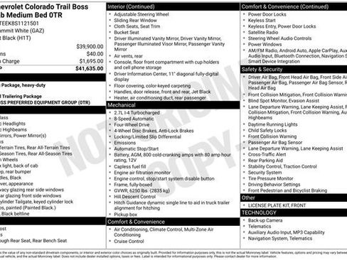 Used 2025 Chevrolet Colorado Trail Boss AWD/4WD image 3