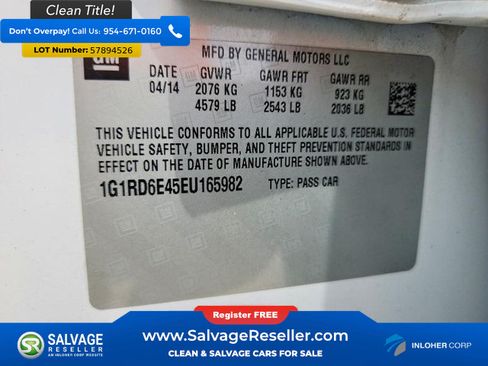 Used 2014 Chevrolet Volt Premium w/ Premium Trim Package FWD image 16