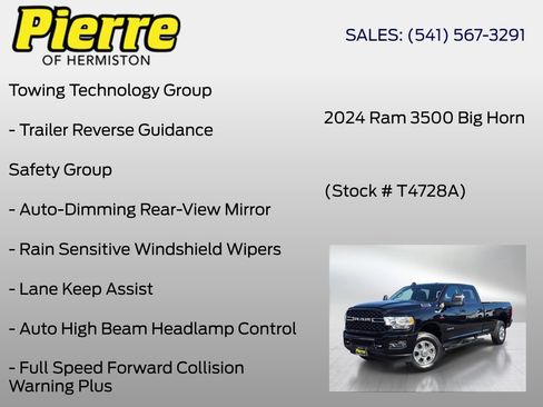Used 2024 RAM 3500 Big Horn w/ Safety Group AWD/4WD image 30