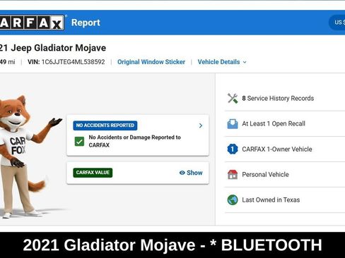 Used 2021 Jeep Gladiator Mojave AWD/4WD image 9