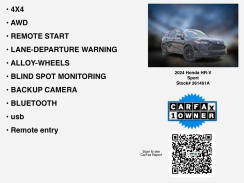 Certified 2024 Honda HR-V Sport image 7