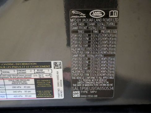 New 2026 Land Rover Range Rover Sport SE AWD/4WD image 28
