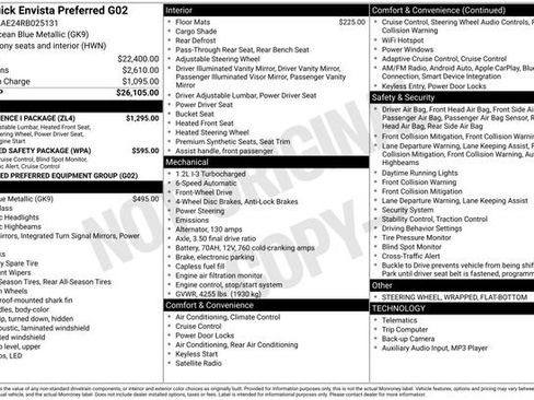 Used 2024 Buick Envista Preferred w/ Convenience I Package image 7