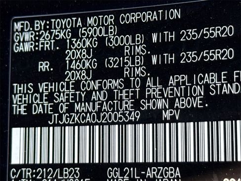 Used 2018 Lexus RX 350L 350L image 34