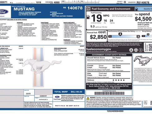 New 2024 Ford Mustang GT Premium image 7