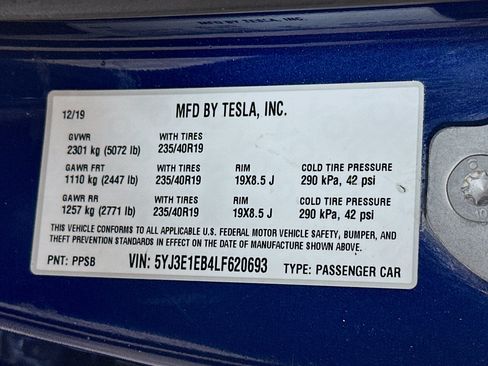 Used 2020 Tesla Model 3 Long Range AWD/4WD image 30