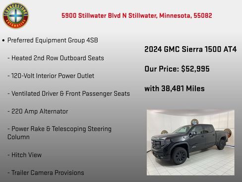 Used 2024 GMC Sierra 1500 AT4 w/ Technology Package AWD/4WD image 20