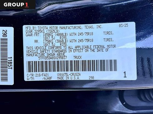 Certified 2025 Toyota Tundra SR AWD/4WD image 36
