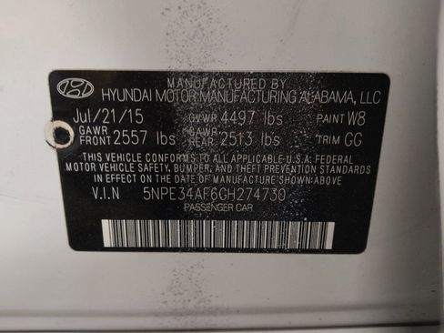 Used 2016 Hyundai Sonata Limited w/ Option Group 05 FWD image 33