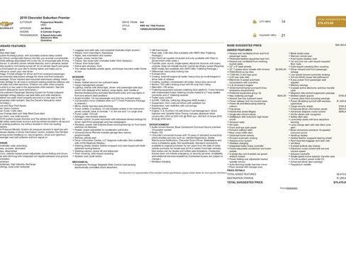 Used 2019 Chevrolet Suburban Premier w/ Max Trailering Package image 9