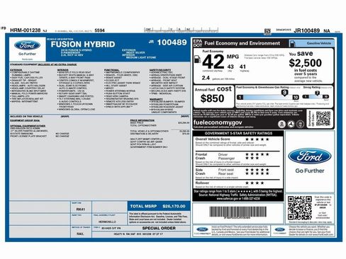 Used 2018 Ford Fusion S image 2