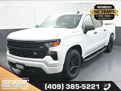 Used 2024 Chevrolet Silverado 1500 Custom w/ Turbomax Blackout Package AWD/4WD image 5